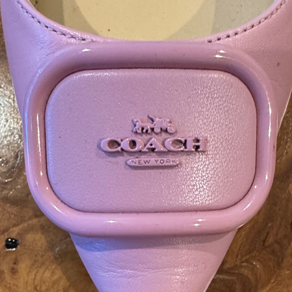 Coach Women's Light Pink Slingback Flats - Picture 3 of 4